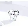 LAMOONY Smile Tooth Charm 925 Sterling Silver Health Charm Anniversary Charm Love Charm Birthday Charm for Pandora Charm Bracelet