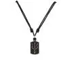 BlueRica Trident Dogtag Pendant on Adjustable Black Rope Cord Necklace BlueRica Trident Dogtag Pendant on Adjustable Black Rope Cord Necklace