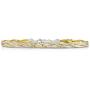 Verona Jewelers Sterling Silver Diamond Cut 3 Strand Row Herringbone Chain Bracelet and Necklace- 925 Braided Necklace and Bracelet, Braided Snake Chain