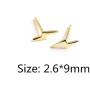2 Pcs/Set Lightning Bolt Thunder Button Stud Tiny Post Earrings for Women Girl Men Unisex Jewelry Dainty Minimalist Simple Gold Plated Flash Piercing Punk