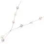 FABIN JEWELRY White Pearls Purple and Pink Pearls on a Sterling Silver Lariat Necklace 18.5'' Plus 2.75'' Extension…