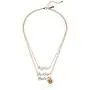 Marvel Comics Womens Captain Marvel Polished Finish 3-Tiered Necklace, Gold, One Size