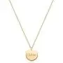 MYEARS Women Name Necklace Personalized Gold Coin Disc Round Medal Pendant Engraved 14K Gold Plated Dainty Chain Simple Custom Jewelry MYEARS Women Name Necklace Personalized Gold Coin Disc Round Medal Pendant Engraved 14K Gold Plated Dainty Chain Simple Custom Jewelry