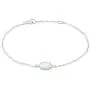 AUBE JEWELRY Hypoallergenic 925 Sterling Silver Trendy and Dainty Oval Shaped Opal Bracelet for Women AUBE JEWELRY Hypoallergenic 925 Sterling Silver Trendy and Dainty Oval Shaped Opal Bracelet for Women