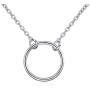 YFN 925 Sterling Silver Karma Choker Necklace Open Circle Choker Necklace for Women Jewelry Gifts
