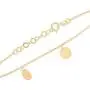 GELIN 14k Solid Gold Round Disc with Genuine Diamond Station Link Chain Bracelet - Gold Bracelet for Women GELIN 14k Solid Gold Round Disc with Genuine Diamond Station Link Chain Bracelet - Gold Bracelet for Women