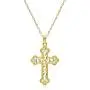 River Island Sterling Silver Diamond-Cut Filigree Cross Pendant Necklace River Island Sterling Silver Diamond-Cut Filigree Cross Pendant Necklace