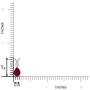 July Birthstone - Ruby Teardrop Pendant Necklace with Diamond (6x4mm Ruby)