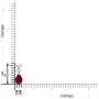July Birthstone - Ruby Teardrop Pendant Necklace with Diamond (6x4mm Ruby)