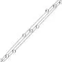 Sterling Silver Layered Bracelet for Women with Round Cut Simulated Diamond Sterling Silver Layered Bracelet for Women with Round Cut Simulated Diamond