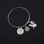 POTIY Skiing Bracelet Ski Snowflake Charm Bracelet She Believed She Could So She Did Jewelry Gift for Skier Sports Bracelet POTIY Skiing Bracelet Ski Snowflake Charm Bracelet She Believed She Could So She Did Jewelry Gift for Skier Sports Bracelet