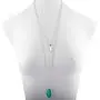 Lux Accessories Womens Stone Teardrop & Arrowhead Double Layered Necklace Set Lux Accessories Womens Stone Teardrop & Arrowhead Double Layered Necklace Set