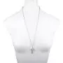 LUX ACCESSORIES Eiffel Tower Paris Pave Camera Tourist Faux Pearl Charm Necklace
