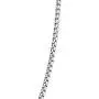 Box Round Rolo Chain 3mm Fine 14k White Gold Necklace Women Men Jewelry Strong Solid Plated Clasp Gift with Lobster Clasp