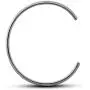 Glamulet Basic “C” Bangle 925 Sterling Silver Cuff Charms Bracelets For Women Glamulet Basic “C” Bangle 925 Sterling Silver Cuff Charms Bracelets For Women