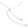 BERYUAN Women Simple Sexy Creative Pearl Back Chain Necklace Bridal Back Drop Necklace Bridal Wedding Chain Jewelry for Women and Girls (Gold)