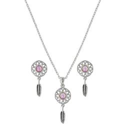 Montana Silversmiths Dreaming in Pink Opal Jewelry Set