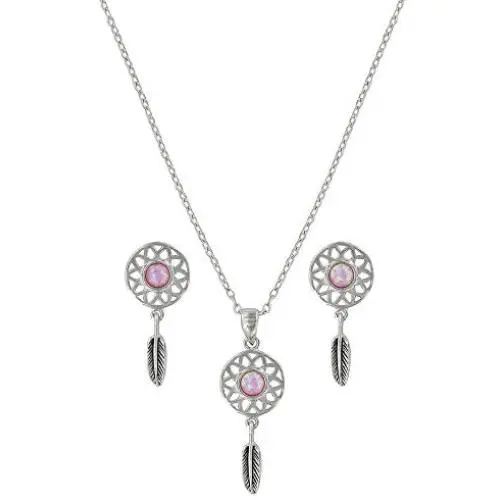 Montana Silversmiths Dreaming in Pink Opal Jewelry Set Montana Silversmiths Dreaming in Pink Opal Jewelry Set