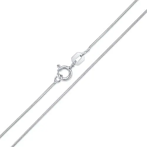 14K Gold Plated 925 Sterling Silver Magic 8 Sided Snake Chain Necklace For Women Nickel-Free Made Italy 16 18 20 24 Inch 14K Gold Plated 925 Sterling Silver Magic 8 Sided Snake Chain Necklace For Women Nickel-Free Made Italy 16 18 20 24 Inch