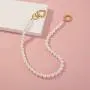 Eseres Pearl Necklace for Women with Heart Knot Pendant Girls Gift Eseres Pearl Necklace for Women with Heart Knot Pendant Girls Gift