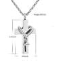 MEMORIALU Cross Urn Necklaces for Ashes Cremation Crucifix Keepsake Memorial Pendant Necklace