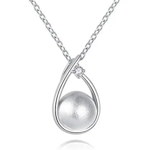JLYY Minimalist Meticulous Workmanship Cremation Jewelry for Ashes 925 Sterling Silver CZ Keepsake Memorial Urn Women Necklace for Your Everlasting Memories