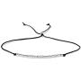 Thank You Bracelet Morse Code Jewelry Gift for Women Sterling Silver Beads on Silk Cord inspirational Gift for Her