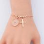 KUIYAI Mustard Seed Bracelet with Cross Charm Faith Real Mustard Seed Pendant Charm Jewelry for Christian Inspirational Gift