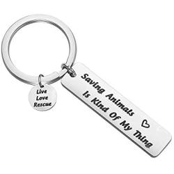 MAOFAED Animal Rescue Gift Saving Animals is Kind of My Thing Veterinarian Vet Tech Adoption Gift Animal Lover Gift