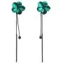 Eiffy Trendy Red Green Poppy Flower Black Long Line Bar Tassel Earrings for Women Charm Drop Dangle Earring Jewelry (Green) Eiffy Trendy Red Green Poppy Flower Black Long Line Bar Tassel Earrings for Women Charm Drop Dangle Earring Jewelry (Green)