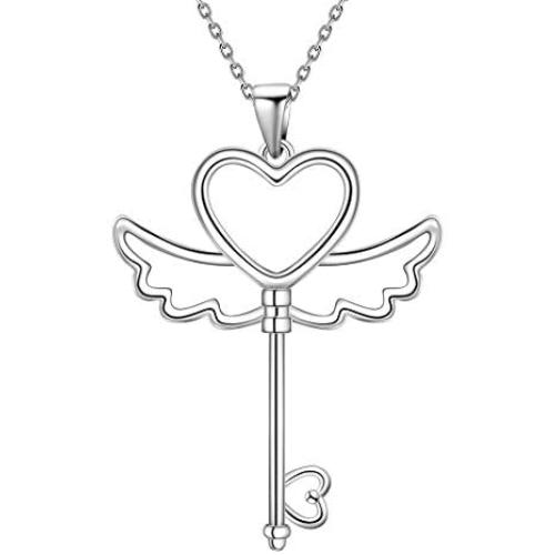 Besilver Triple Heart Necklace for Women Girls Antler/Butterfly/Crystal Iced Out Love Heart Jewelry Gifts for Christmas Day/Valentine Day/Birthday
