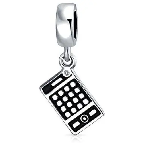 Personalize Bookkeeper Accountant Math Wiz Calculator Dangle Bead Charm For Women Oxidized .925 Sterling Silver Fits European Bracelet Personalize Bookkeeper Accountant Math Wiz Calculator Dangle Bead Charm For Women Oxidized .925 Sterling Silver Fits European Bracelet