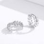 Small Hoop Earrings 925 Sterling Silver Tiny Cartilage Leaf Hoop Earrings Jewelry Gifts with Gift Box for women and girls( silver) (earring A)