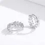 Small Hoop Earrings 925 Sterling Silver Tiny Cartilage Leaf Hoop Earrings Jewelry Gifts with Gift Box for women and girls( silver) (earring A)