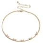 The Woos Bohemian Cute Butterfly Choker Necklace Gold Butterfly Crystal Clavicle Chain Elegant Statement Collar Shining Female Chocker Jewelry