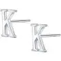 AoedeJ Fashion Initial Letter Earrings 925 Sterling Silver Small Letter Alphabet A-Z Stud Earrings Girls hypoallergenic AoedeJ Fashion Initial Letter Earrings 925 Sterling Silver Small Letter Alphabet A-Z Stud Earrings Girls hypoallergenic