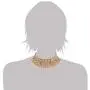 I Jewels 18k Gold Plated Indian Bollywood Wedding Faux Beads Choker Jewelry Set with Maang Tikka for Women
