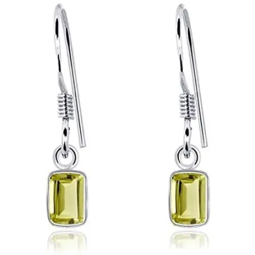 Yellow Lemon Quartz 1.02 Ct Octagon 925 Sterling Silver Dangle Earrings Christmas Gifts For Women By Orchid Jewelry Yellow Lemon Quartz 1.02 Ct Octagon 925 Sterling Silver Dangle Earrings Christmas Gifts For Women By Orchid Jewelry