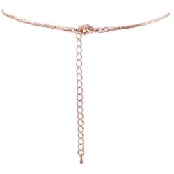 Rosemarie Collections Womens Stunning Floral Metal Mesh Statement Dangling Necklace and Earring Set