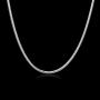 Huangiao 925 Sterling Silver 3mm Snake Chain Necklace Jewelry for Men Women (22 Inch)