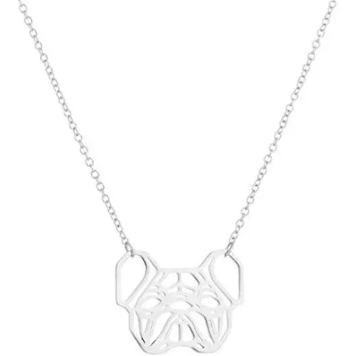 Daisies French Bulldog Necklace Geometric Origami Dog Unique Pendants Necklaces Women Animal Jewelry Daisies French Bulldog Necklace Geometric Origami Dog Unique Pendants Necklaces Women Animal Jewelry