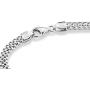 Miabella 925 Sterling Silver Italian 4mm Mesh Link Chain Bracelet for Women Teen Girls 6.5, 7, 7.5, 8 Inch Made in Italy