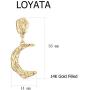 LOYATA Star Huggie Earrings Gold Dangle Hoop Drop 14K Gold Filled Dainty Small Simple Hypoallergenic Jewelry Gift for Women