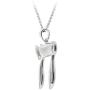 GemStar USA Sterling Silver high Polished Chai Life Necklace