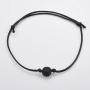 TseanYi Lava Rock Bracelet Black Leather Rope Bracelet Boho Unisex Hand Chain Bracelets Jewelry Gifts for Everyone