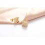 Iced Out Square Stud Earring for Men and Women 18k Gold plated Hypoallergenic with 925 Sterling Silver Screw Back Hip Hop Cool Boys Jewelry