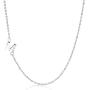 BOCHOI Sideways Initial Necklace Small Minimalist Side Letter Pendant Chain Necklace for Women Girls Stainless Steel Alphabet Jewelry Gift for Girlfriend Wife Friends Birthday
