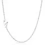 BOCHOI Sideways Initial Necklace Small Minimalist Side Letter Pendant Chain Necklace for Women Girls Stainless Steel Alphabet Jewelry Gift for Girlfriend Wife Friends Birthday