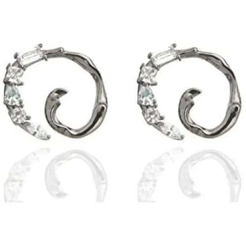 ORDOR 14K black -plated-brass Circle stud Earrings For Women 0.79'' x 0.79''/Silver post/Nickel free/brass, Cubic Zirconia(white color)… ORDOR 14K black -plated-brass Circle stud Earrings For Women 0.79'' x 0.79''/Silver post/Nickel free/brass, Cubic Zirconia(white color)…