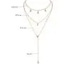 Jovono Boho Layered Star Necklace Gold Crystal Pendant Necklaces for Women and Girls Jovono Boho Layered Star Necklace Gold Crystal Pendant Necklaces for Women and Girls